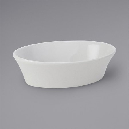 TUXTON CHINA Tuxton 10 oz Porcelain White Oval Baker BPK-100
